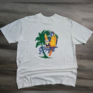 Vtg 80s 90s Jimmy Buffett Corona Parrot T-Shirt XL Single Stitch MADE IN USA